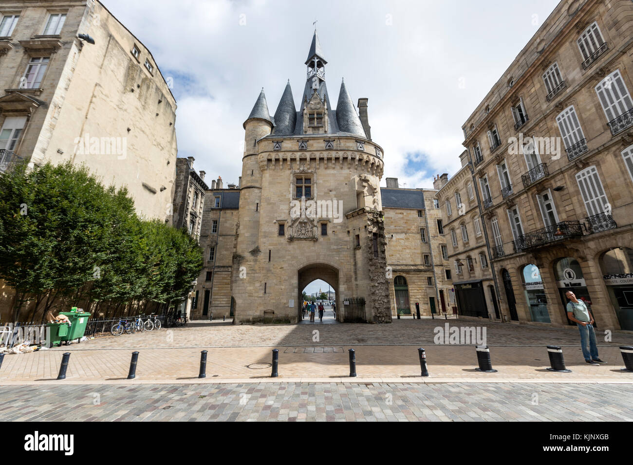 City Gate Cailhau, medieval gate in Bordeaux, Gironde department