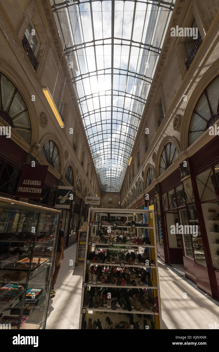 Shoes shop in Galerie bordelaise Arcade  in Bordeaux, France Stock Photo