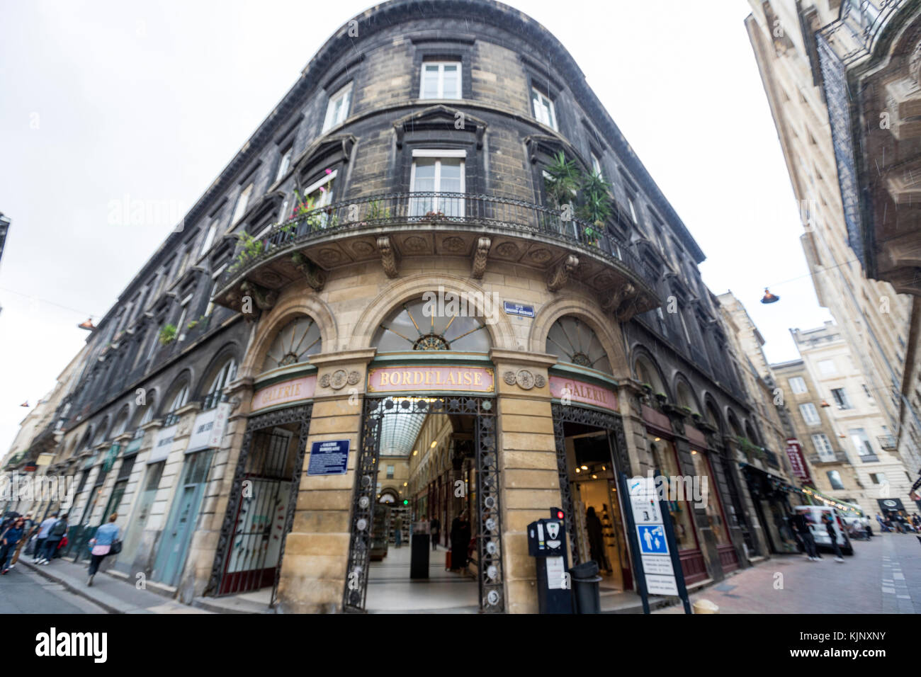 Entrance to Galerie bordelaise Arcade  in Bordeaux, France Stock Photo