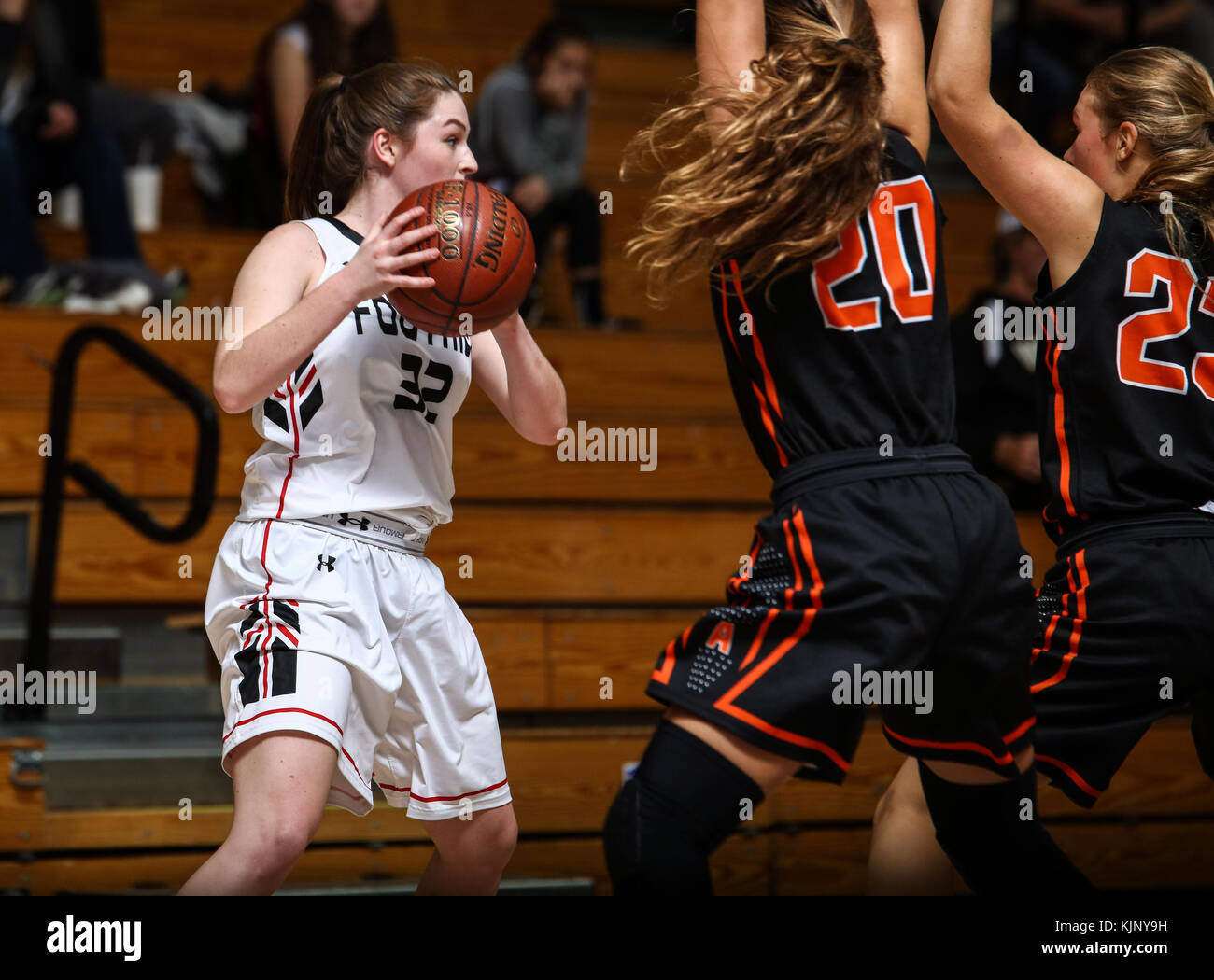 Girls Basketball Action With Arcata Vs Foothill High School In Palo 