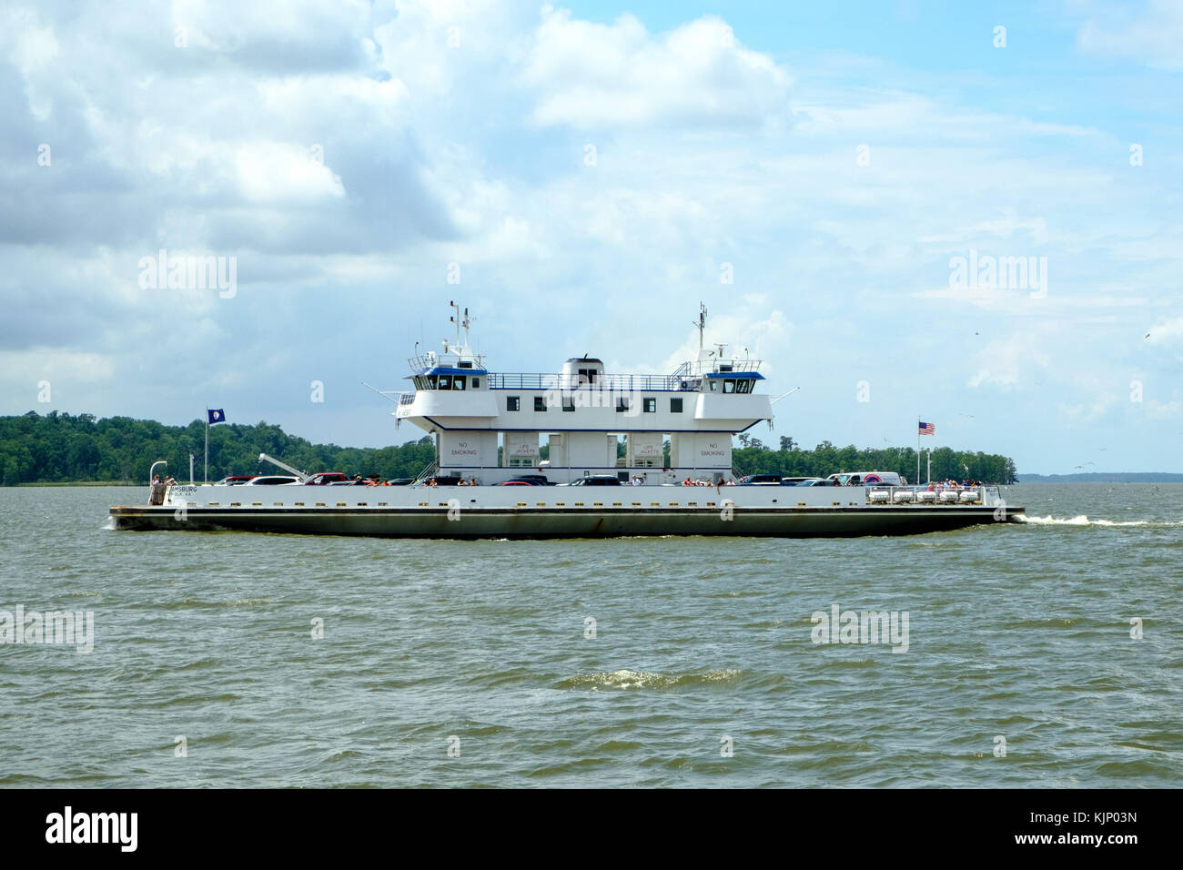 JamestownScotland Ferry, James River, Virginia Stock Photo Alamy
