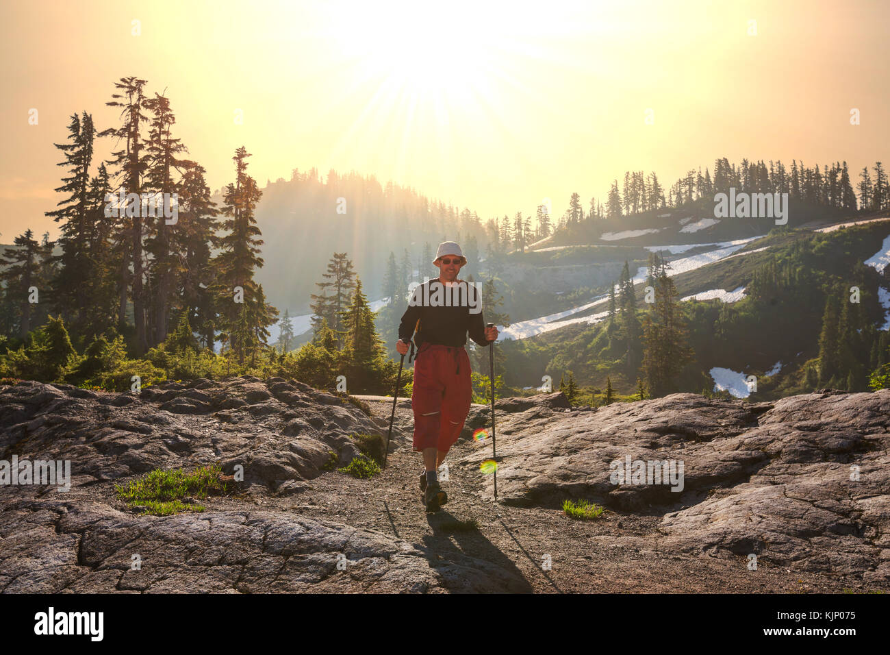 hiking in mountains Stock Photo - Alamy