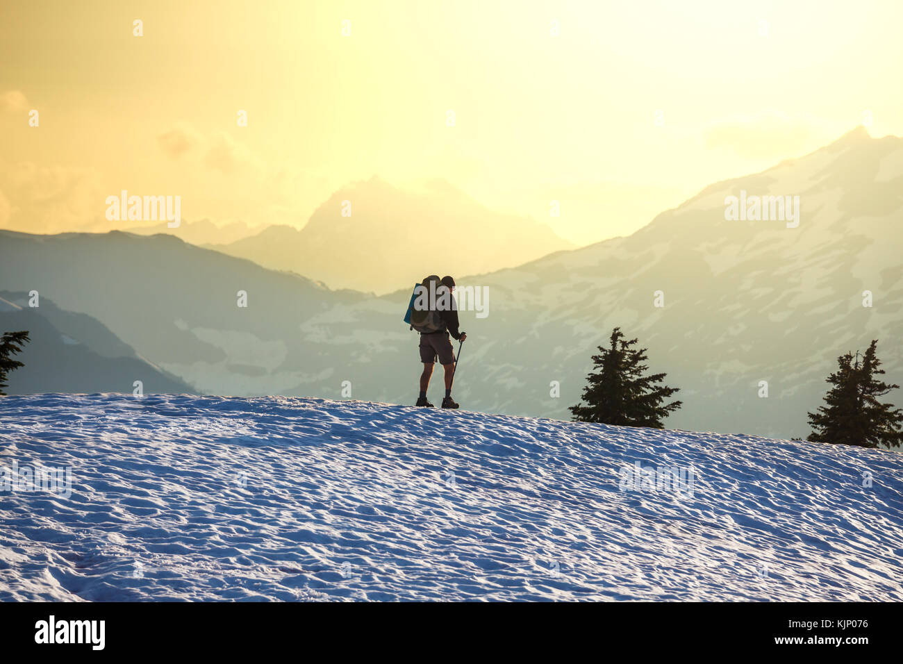 hiking in mountains Stock Photo - Alamy