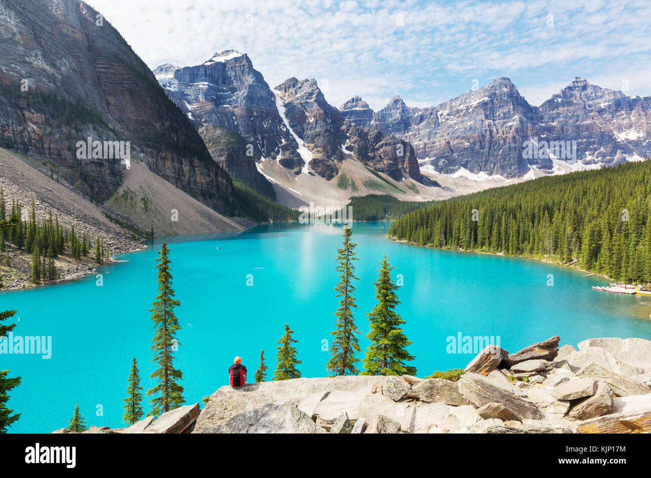 Beautiful Moraine lake in Banff National park, Canada Stock Photo - Alamy
