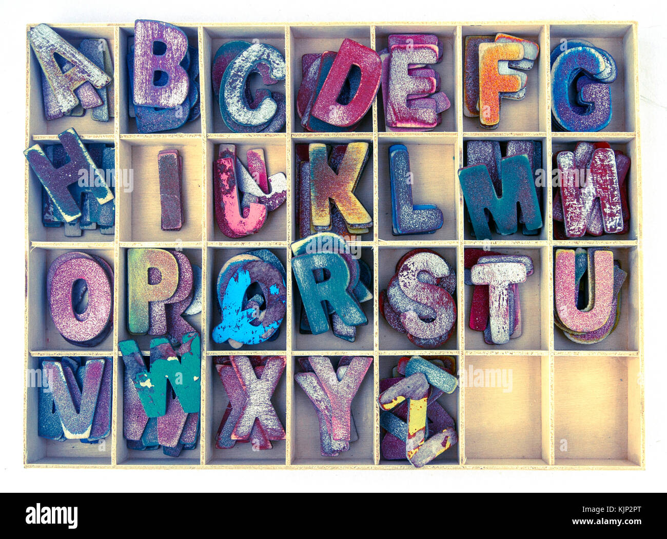 old wooden letters Backround image Stock Photo - Alamy