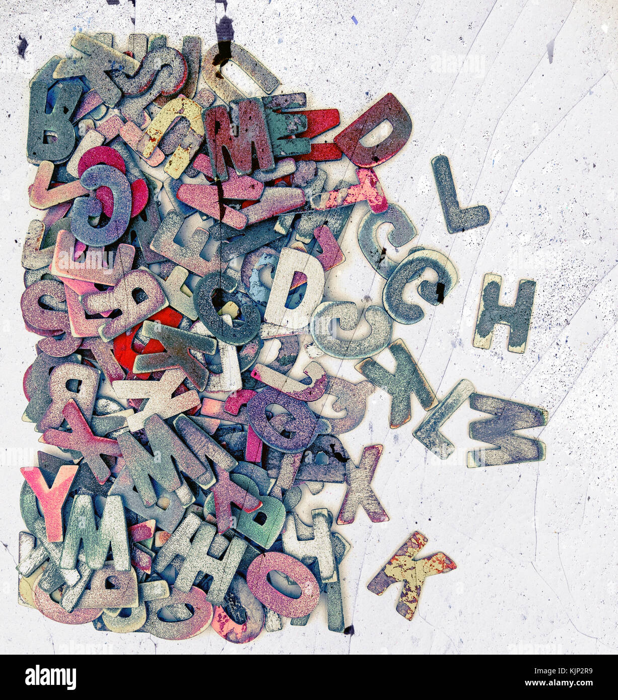 old wooden letters Backround image Stock Photo - Alamy