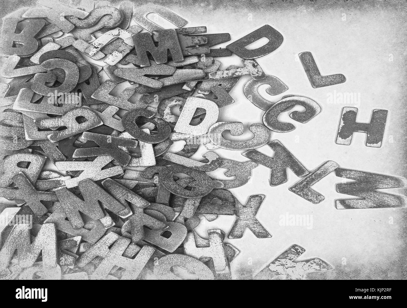 Alaphabet letters Black and White Stock Photos & Images - Alamy