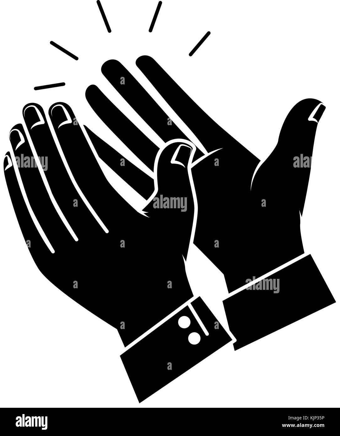 hands applauding isolated icon vector illustration design Stock Vector ...