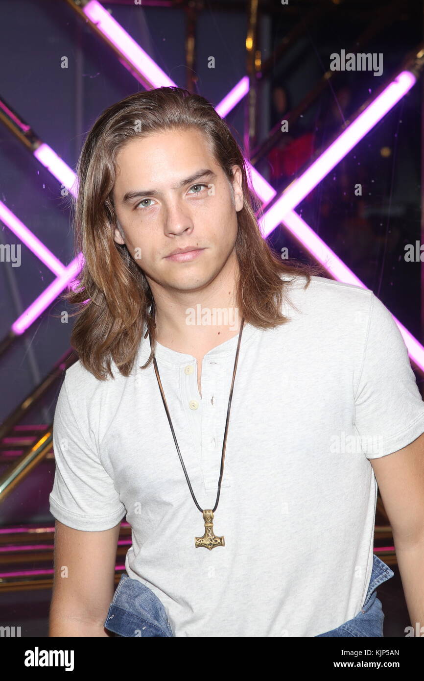 American Eagle celebrates 40 year anniversary at new AE Studio in New York City  Featuring: Dylan Sprouse Where: New York, New York, United States When: 24 Oct 2017 Credit: Derrick Salters/WENN.com Stock Photo