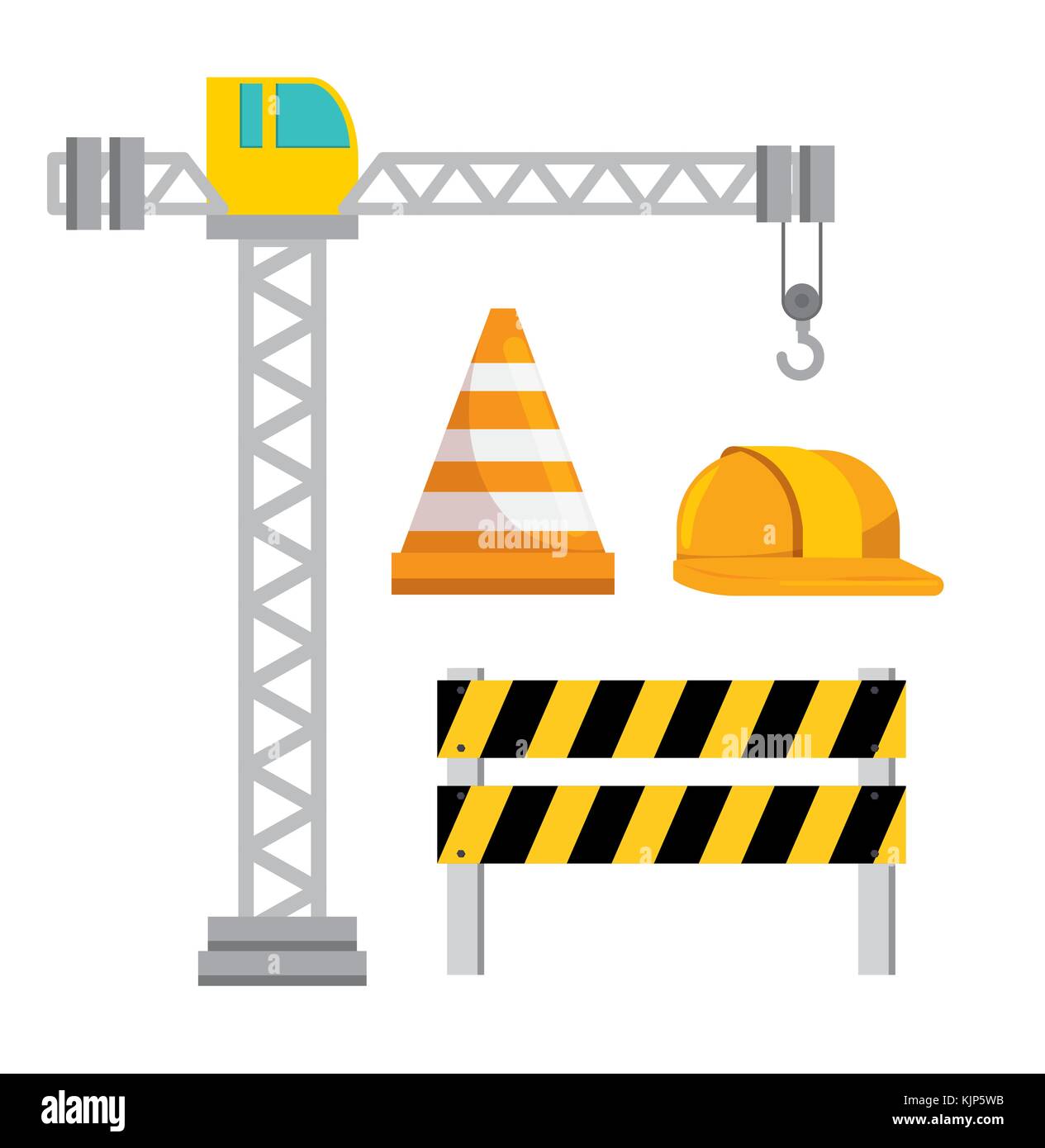 under construction icon set vector illustration graphic design Stock ...