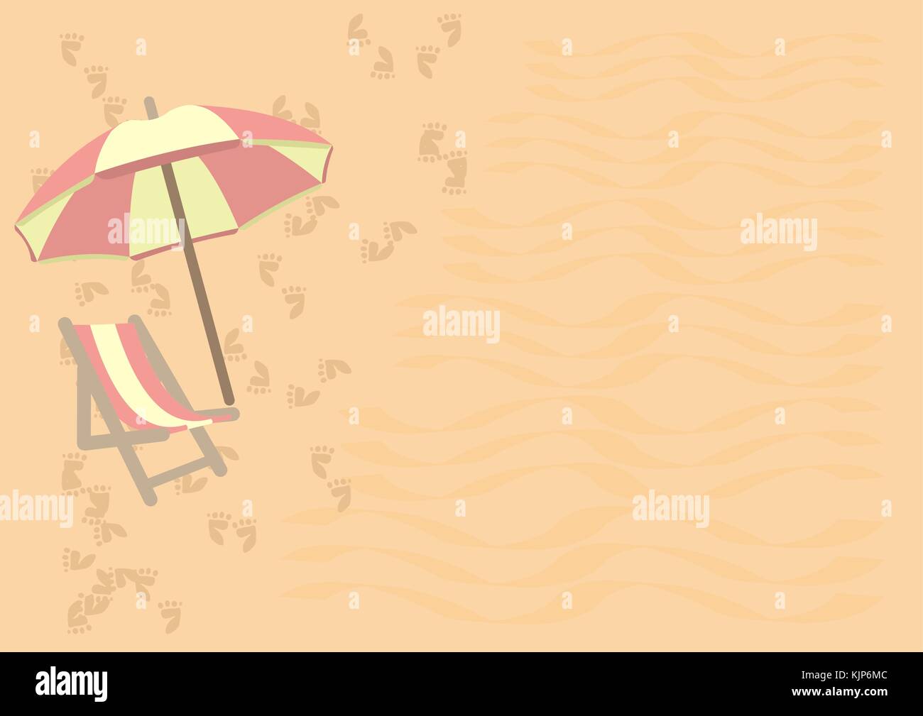 Beach background with umbrella Stock Vector Image & Art - Alamy