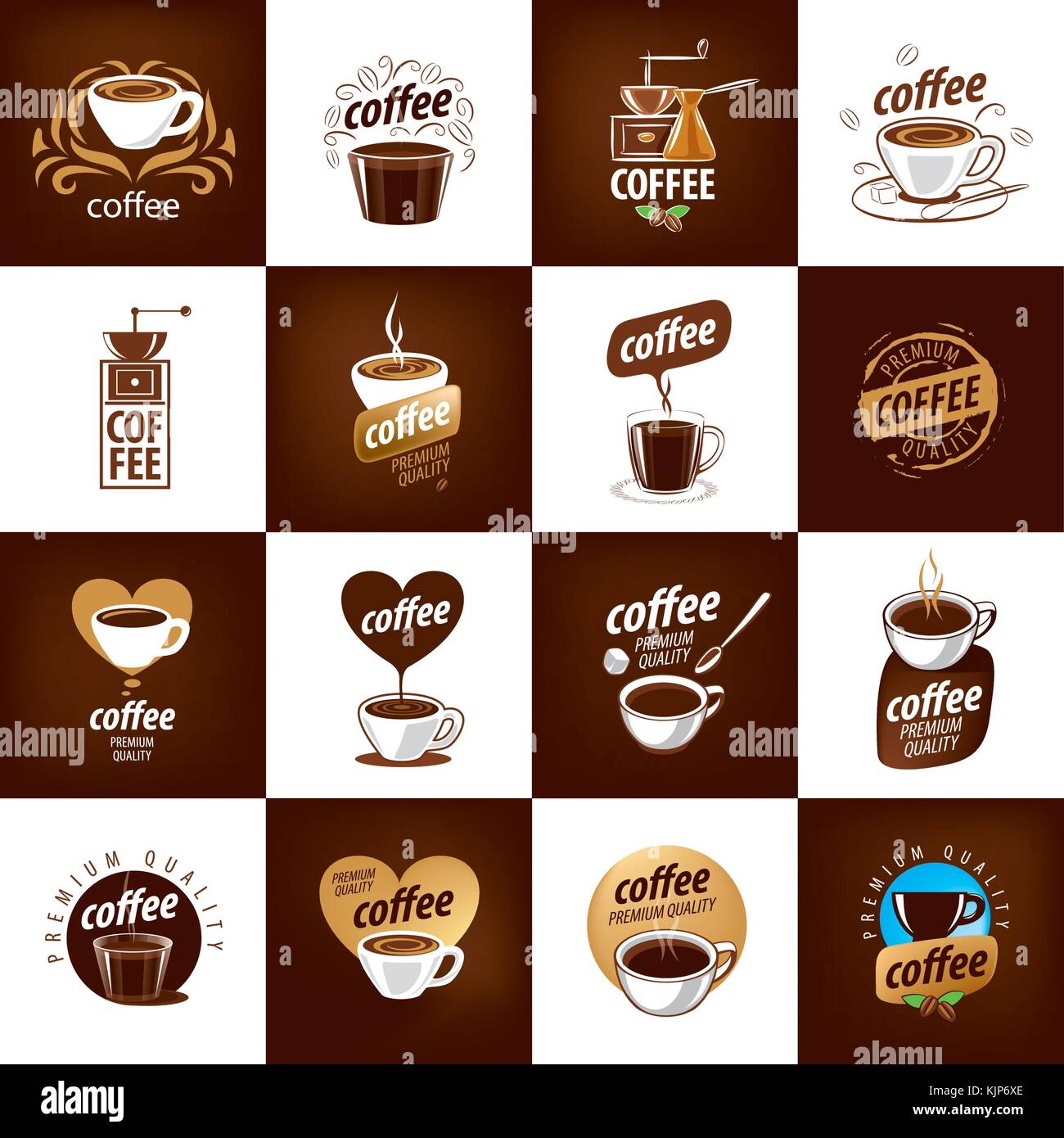 vector logo for coffee Stock Vector Image & Art - Alamy