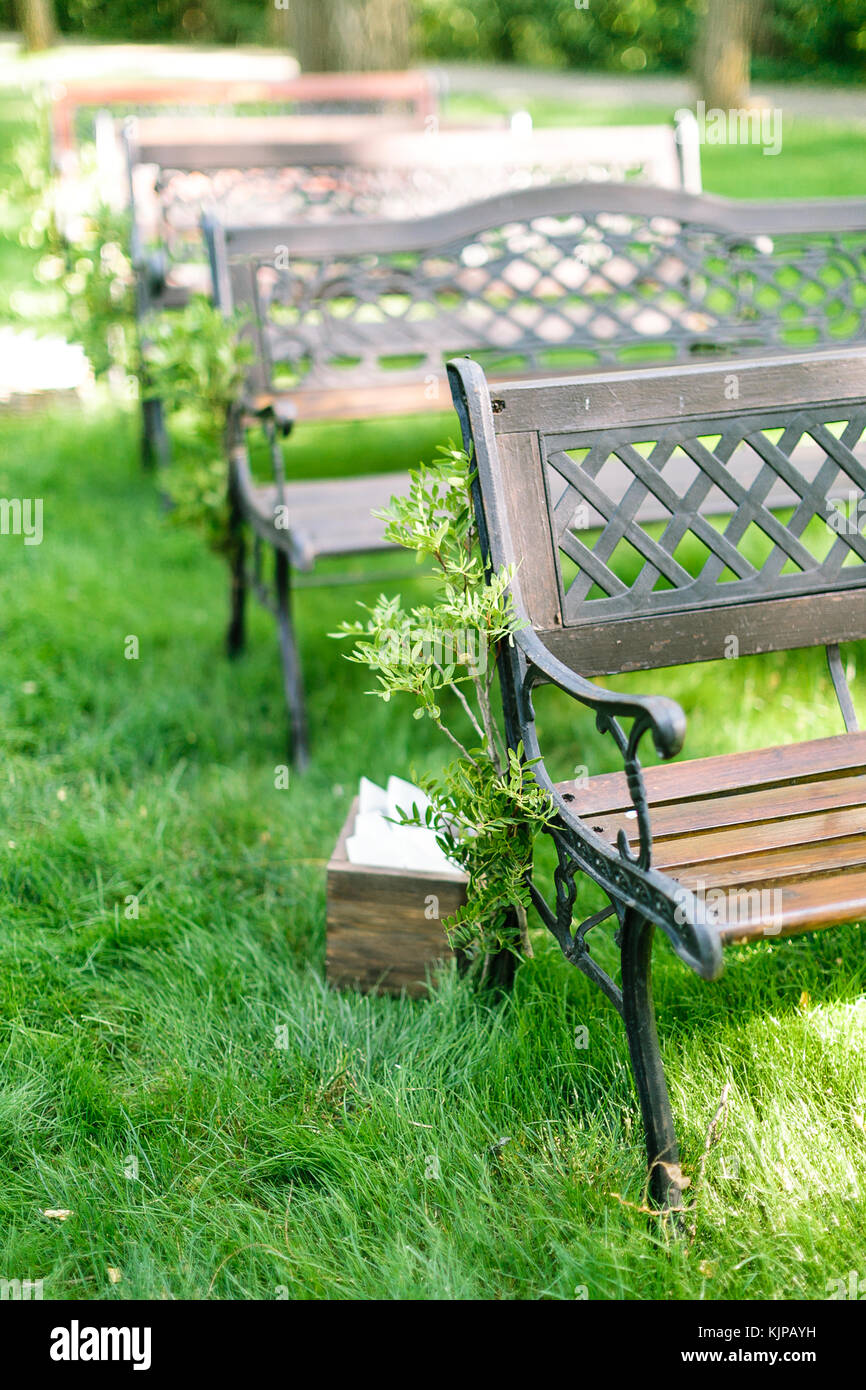 Furniture Gardening Nature Concept In Unmoved Grass There Is A