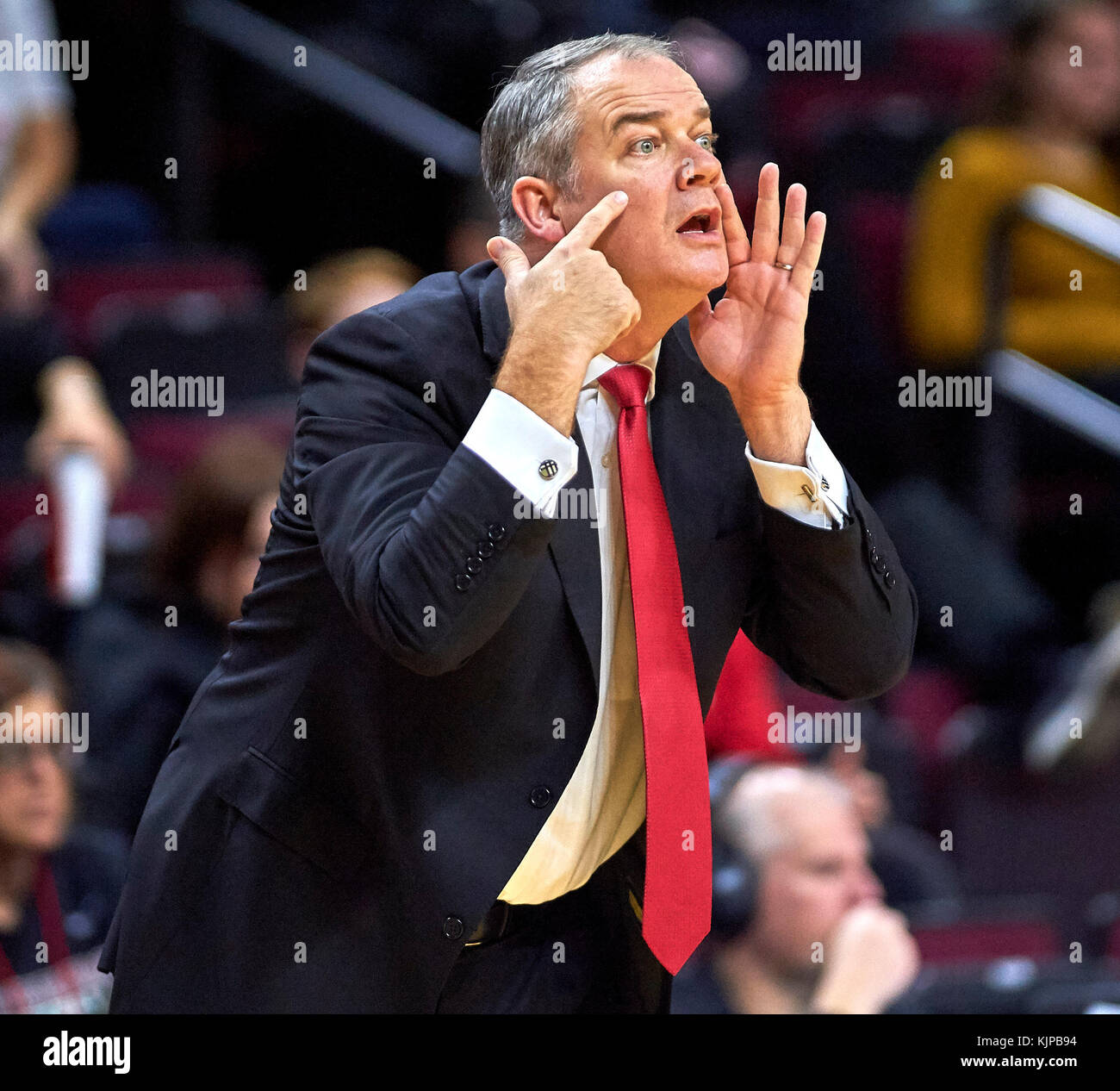 Piscataway, New Jersey, USA. 24th Nov, 2017. Rutgers' head coach Steve