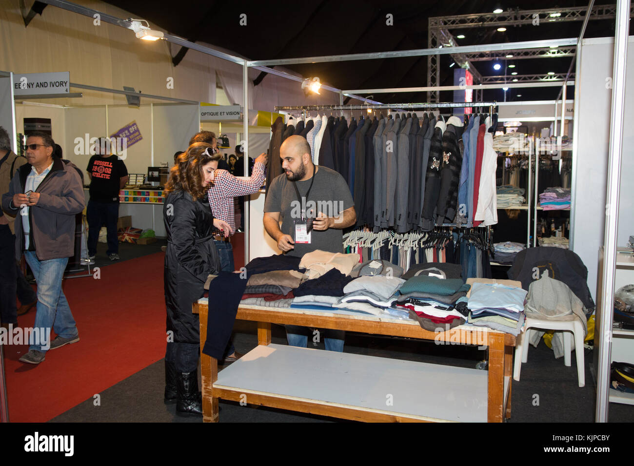 Biel, Beirut, Lebanon. 24th Nov, 2017. Clothing store inside the Black