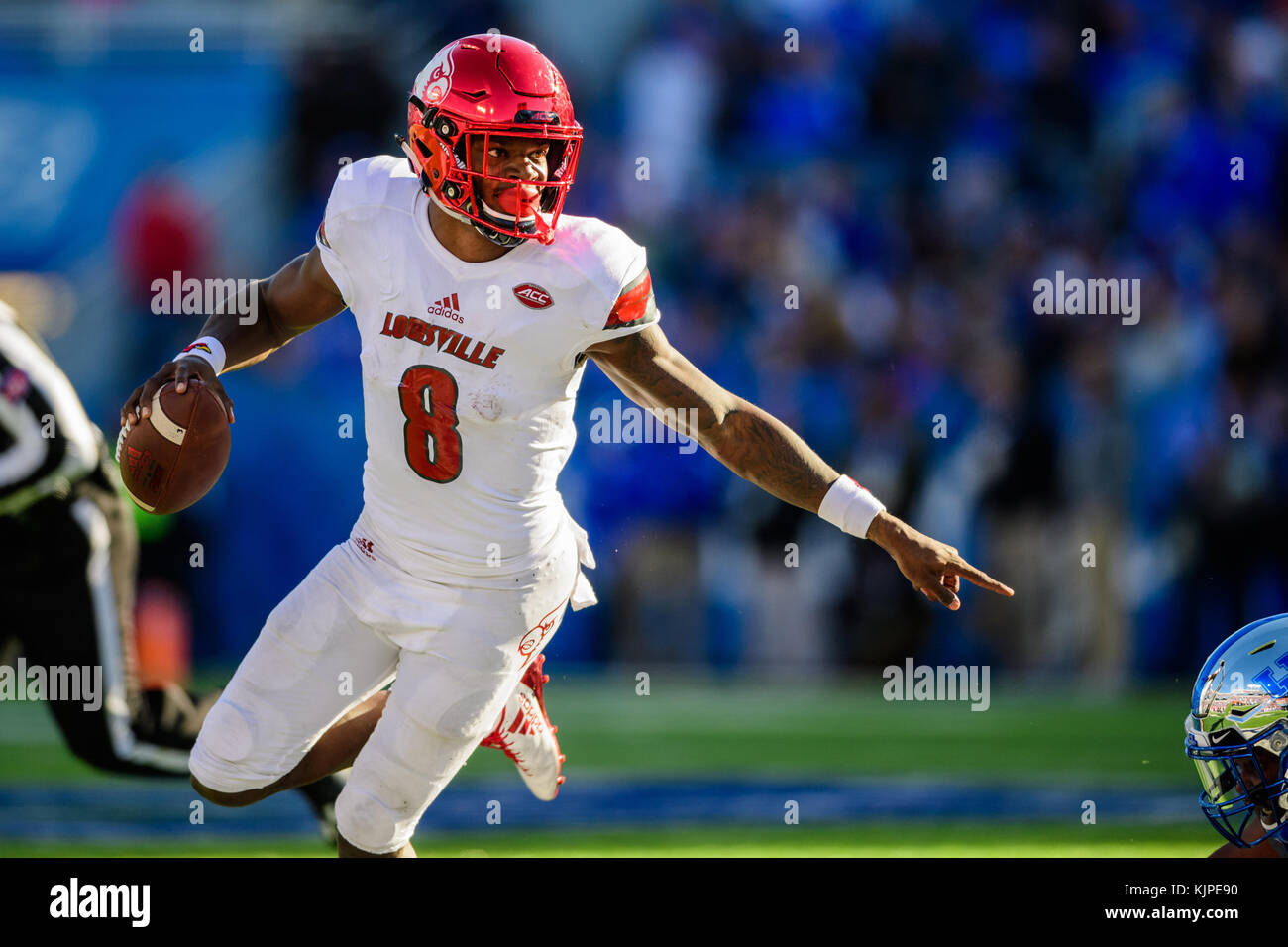 Men's adidas Lamar Jackson Red Louisville Cardinals Premier