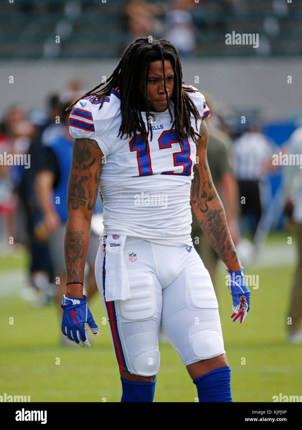 November 19, 2017 Buffalo Bills wide receiver Kelvin Benjamin #13 in action  during the football game between the Buffalo Bills and the Los Angeles  Chargers at the StubHub Center in Carson, California.
