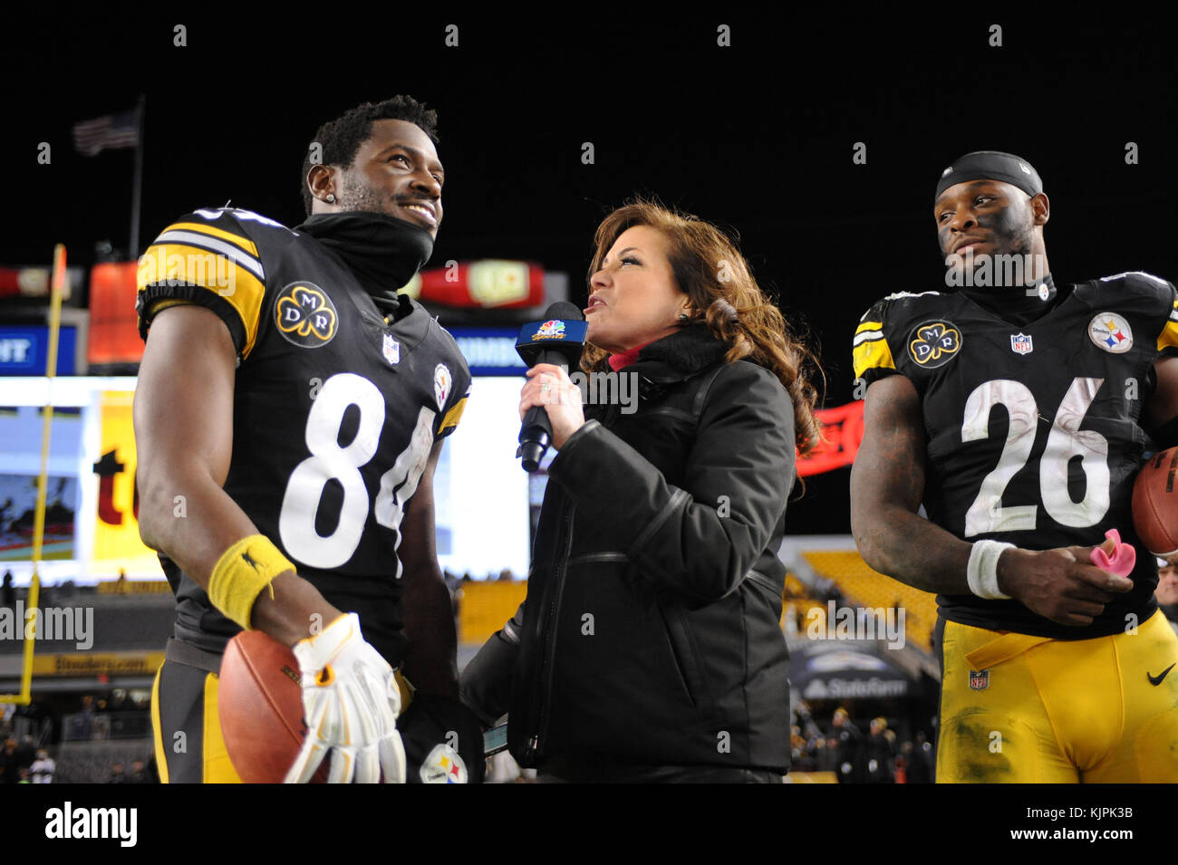 Pittsburgh, USA. 30th November, 2014. Nov 30th, 2014: Antonio Brown #84  during the Pittsburgh Steelers vs New Orleans Saints game in Pittsburgh,  PA. Credit: Cal Sport Media/Alamy Live News Stock Photo - Alamy