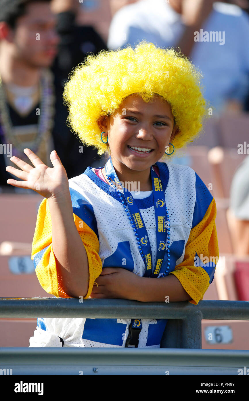 Kid Rams Fans Los angeles rams fan hi-res stock photography and images - Alamy