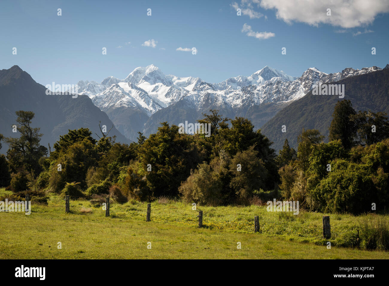 Mount Cook in the distance taken from Fox Glacier, South Westland, New