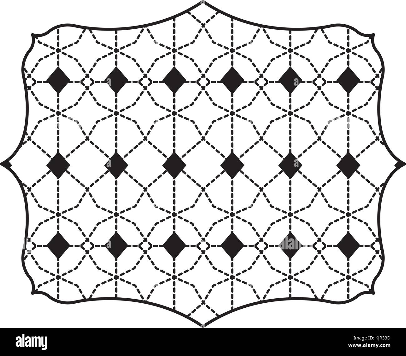 Isolated pattern frame design Stock Vector Image & Art - Alamy