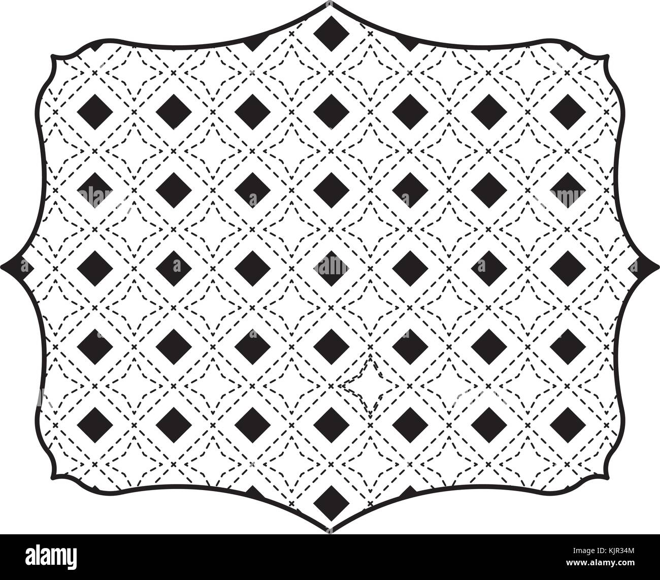 Isolated pattern frame design Stock Vector Image & Art - Alamy