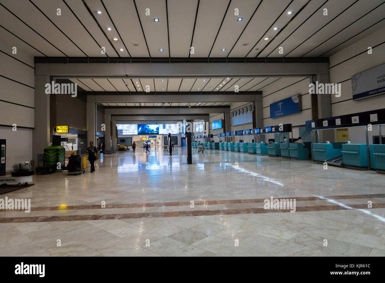 Jakarta, Indonesia: November 2017 : Jakarta (Soekarno-Hatta) International Airport Terminal 2. Jakarta Aiport is the largest airport in Java Stock Photo