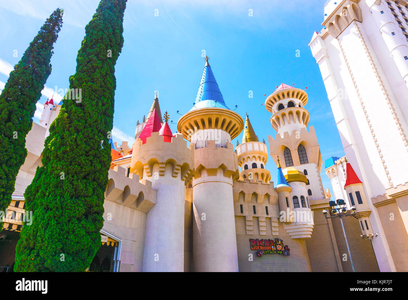 Las Vegas, USA - May 04, 2016: Excalibur Hotel and Casino in , Nevada. Stock Photo