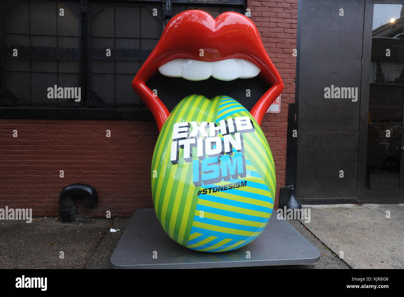 NEW YORK, NY OCTOBER 27 The Rolling Stones unveil giant art