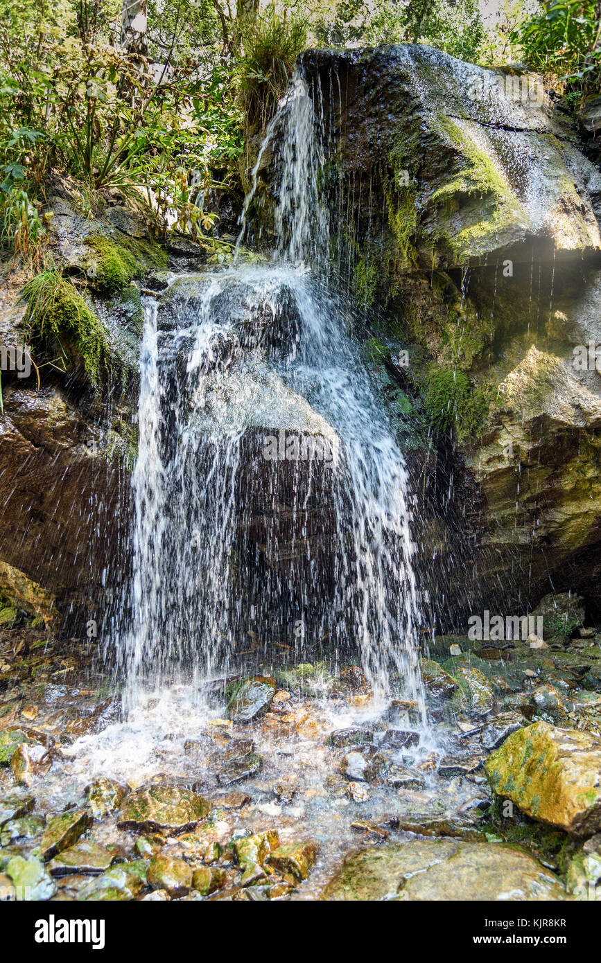 Waterfalls Che-Chkysh in the gorge, Yelanda. Altai Republic, Siberia ...