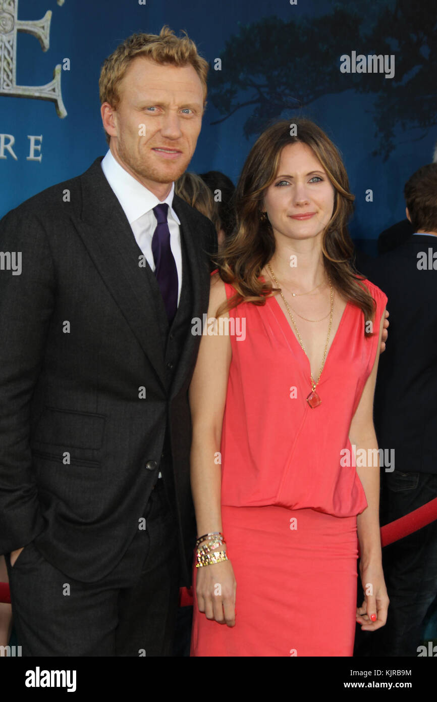 HOLLYWOOD, CA - JUNE 18:  Kevin McKidd Jane Parker attends Film Independent's 2012 Los Angeles Film Festival premiere of Disney Pixar's 'Brave' at the Dolby Theatre on June 18, 2012 in Hollywood, California  People:  Kevin McKidd Jane Parker Stock Photo