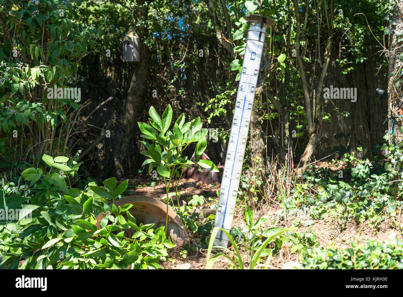 Oversized quicksilver thermometer in the blazing sun Stock Photo Alamy