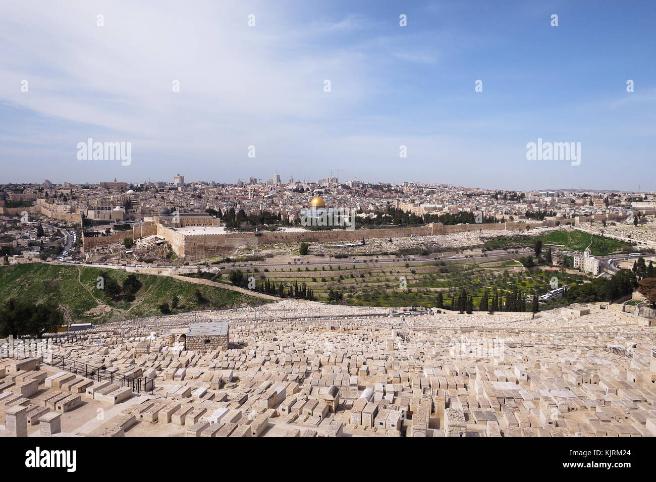 Mount of Olives Jewish Cemetery - Jerusalem - Israel Stock Photo - Alamy