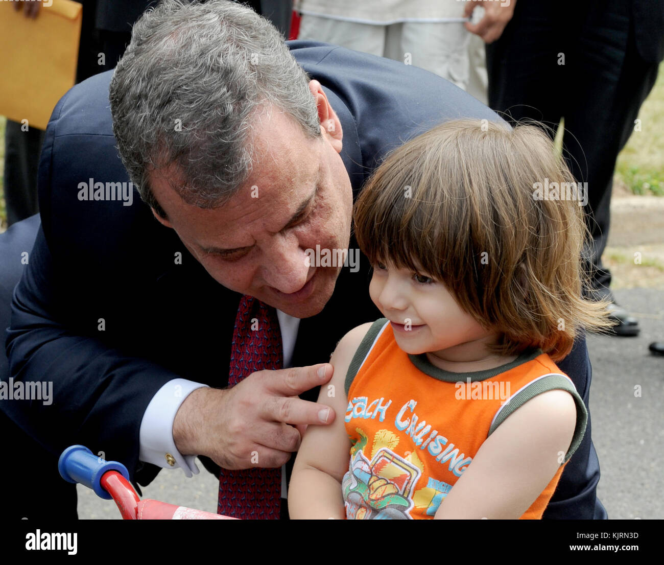 MANVILLE, NJ MAY 27 New Jersey Governor Chris Christie visits a