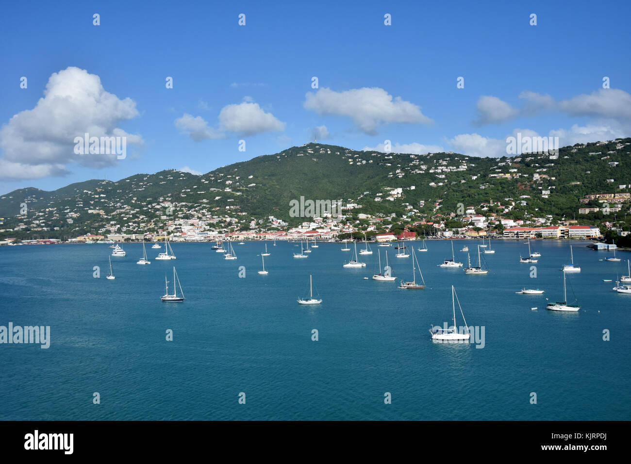Caribbean island scenery from Saint Thomas, US Virgin Islands Stock Photo