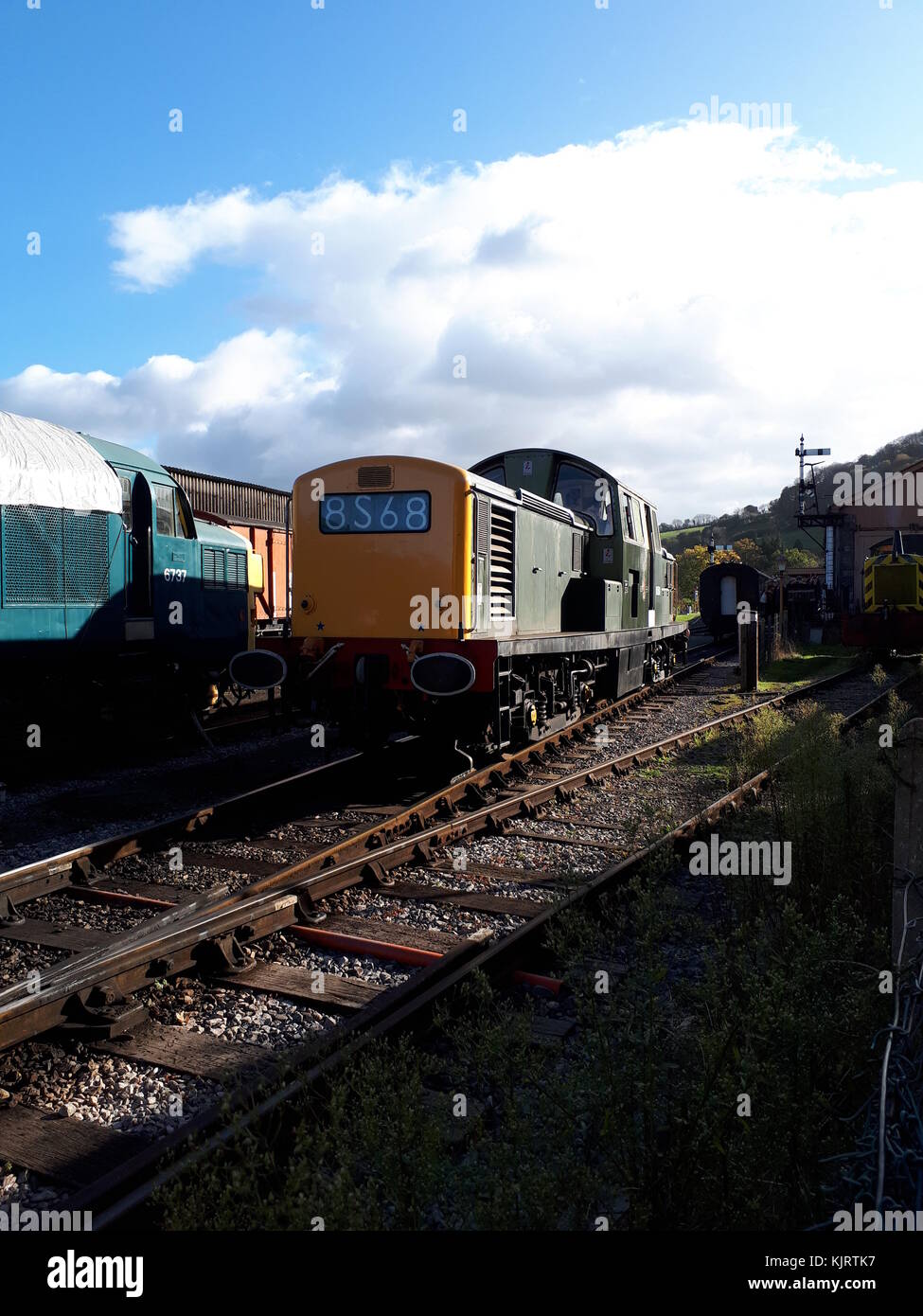Vintage Heritage Diesel Trains South Devon Railway Diesel Gala 2017 Stock Photo