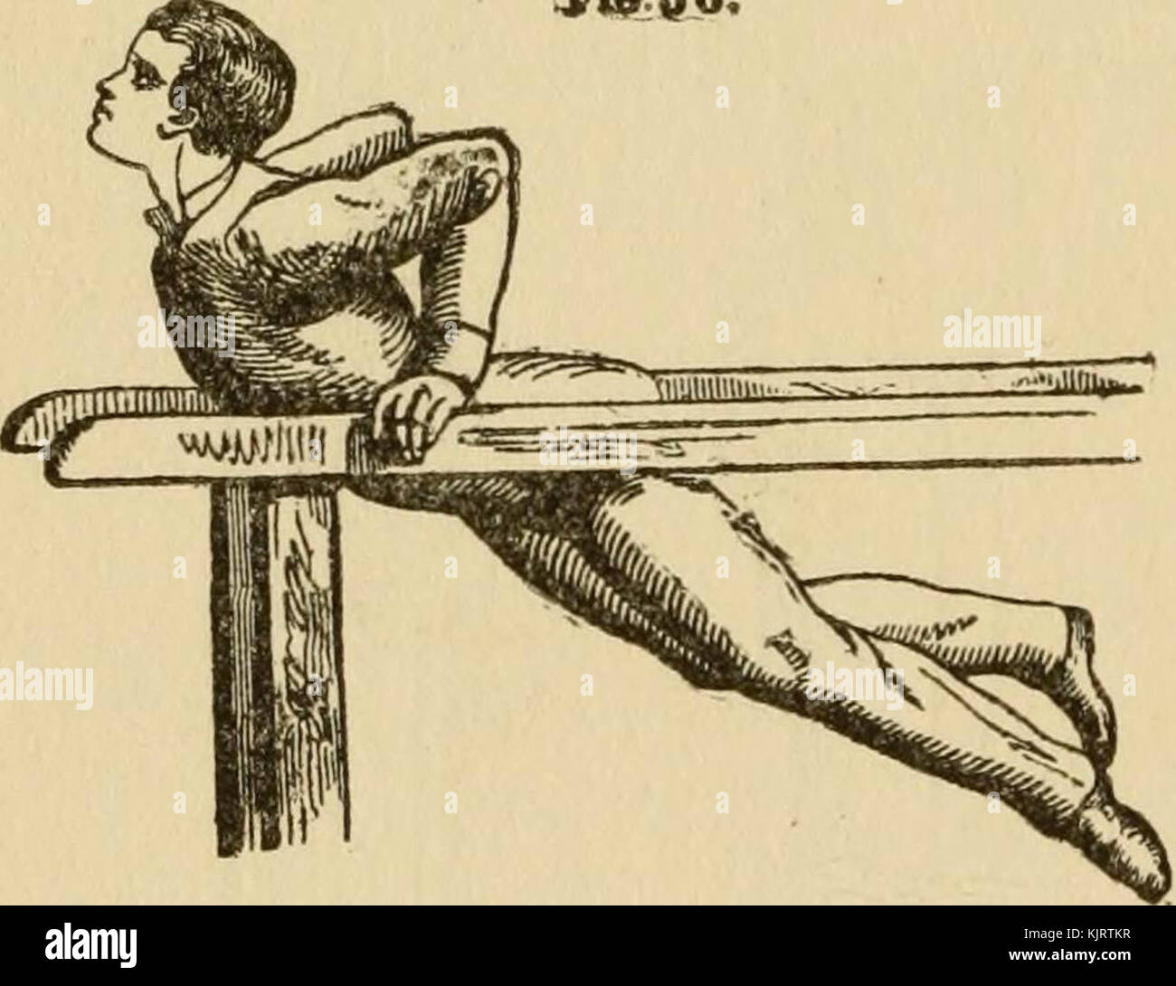"Gymnastics and rope climbing" (1916 Stock Photo Alamy