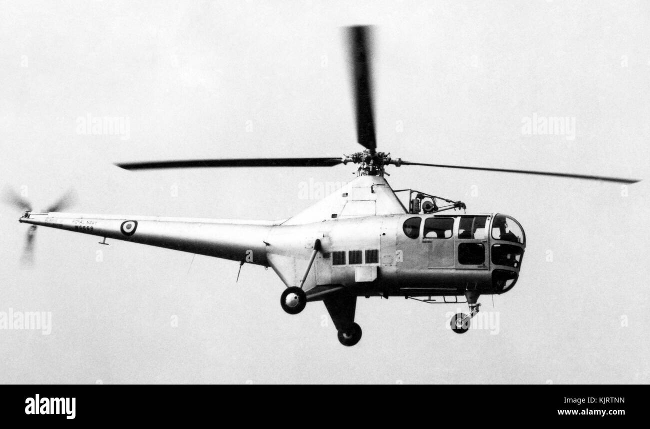 1952 Westland Dragonfly helicopter made in  England, UK, Britain Stock Photo