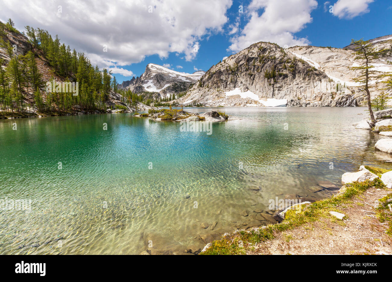Beautiful Alpine lakes wilderness area in Washington, USA Stock Photo