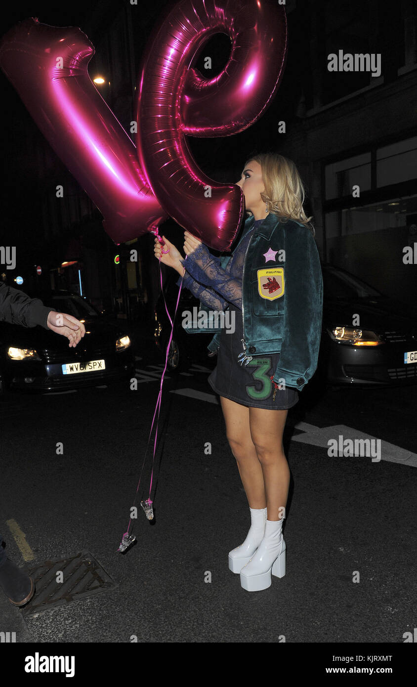 Tallia Storm 19th Birthday Party at Bunga Bunga Covent Garden Featuring