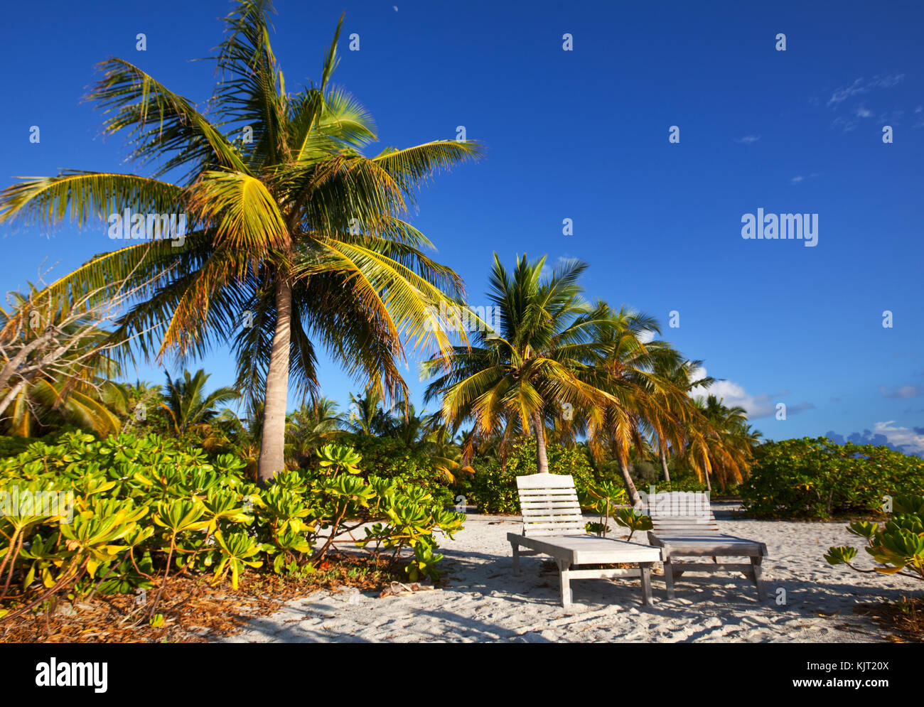 relaxing beach scene Stock Photo - Alamy