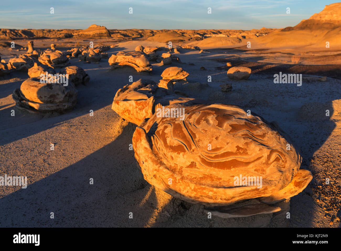 Bisti Badlands De na zin Wilderness Area New Mexico USA Stock Photo 