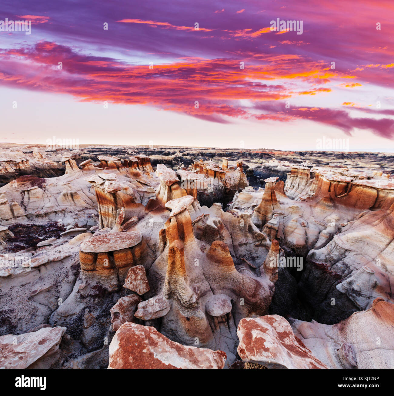 Bisti Badlands De na zin Wilderness Area New Mexico USA Stock Photo 