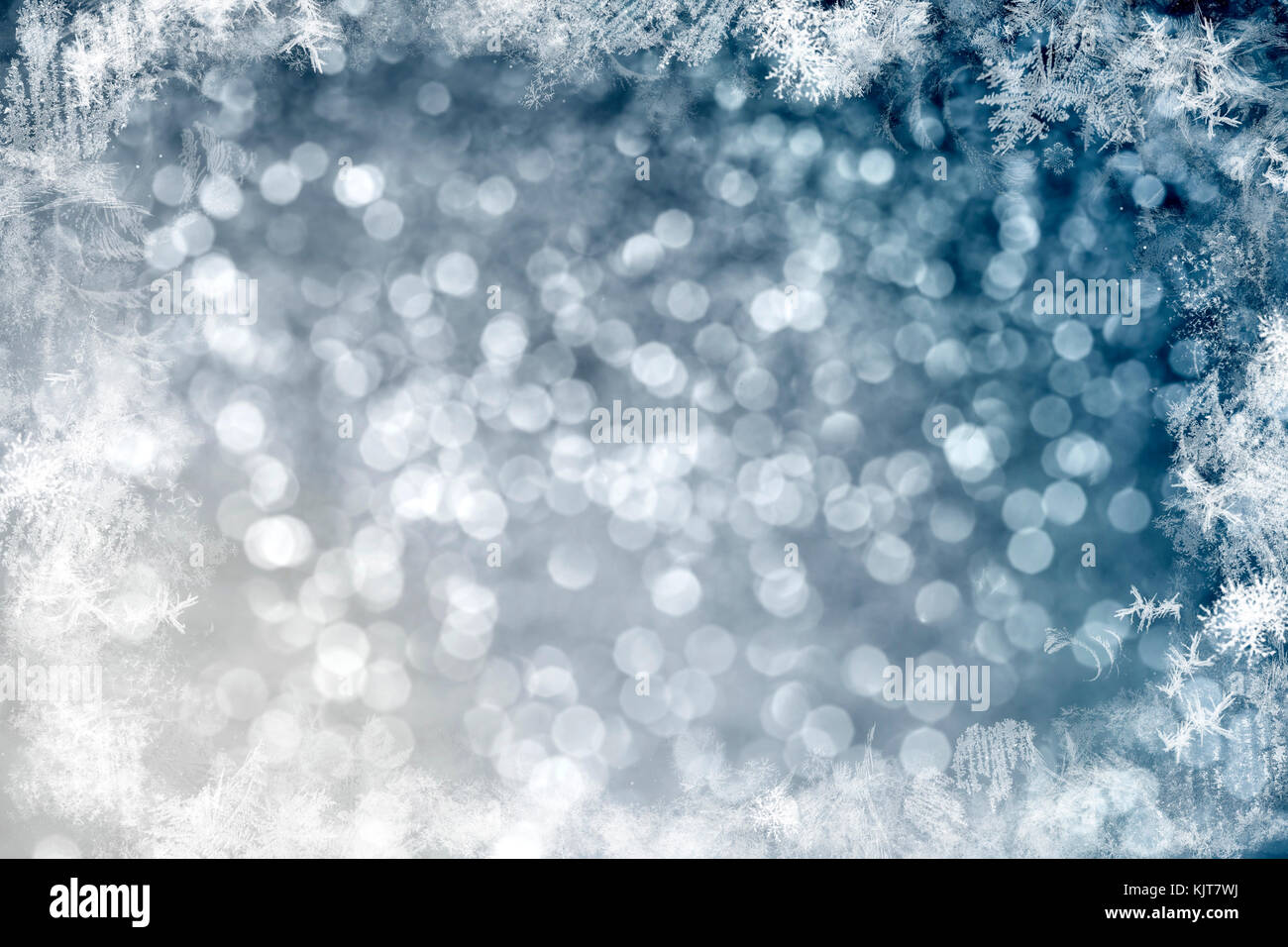 Magic blue holiday abstract glitter background with blinking stars and ...