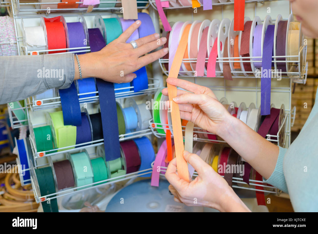 Closeup of display of ribbons Stock Photo Alamy