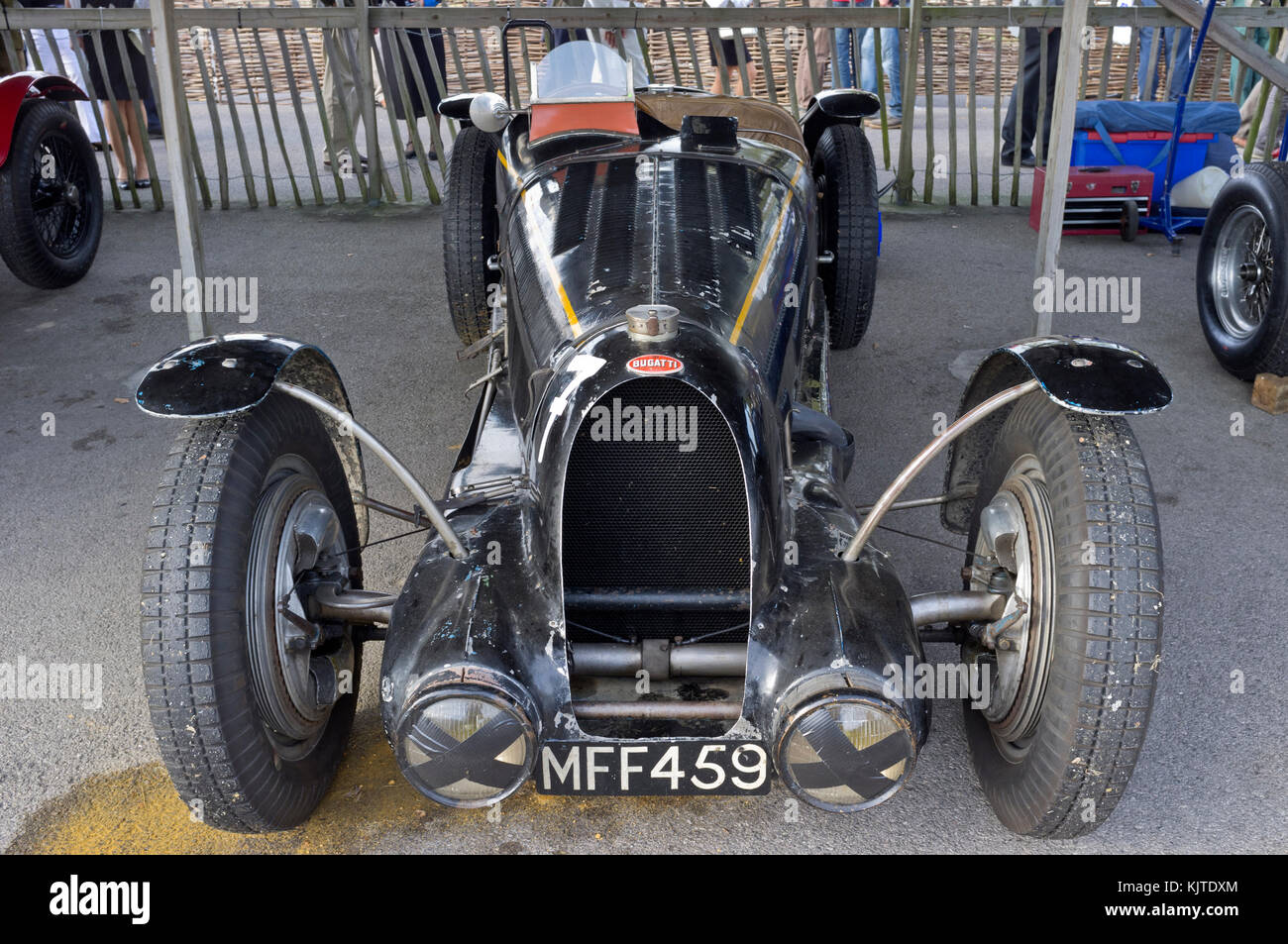 Bugatti Goodwood Revival, Historic motor racing Stock Photo