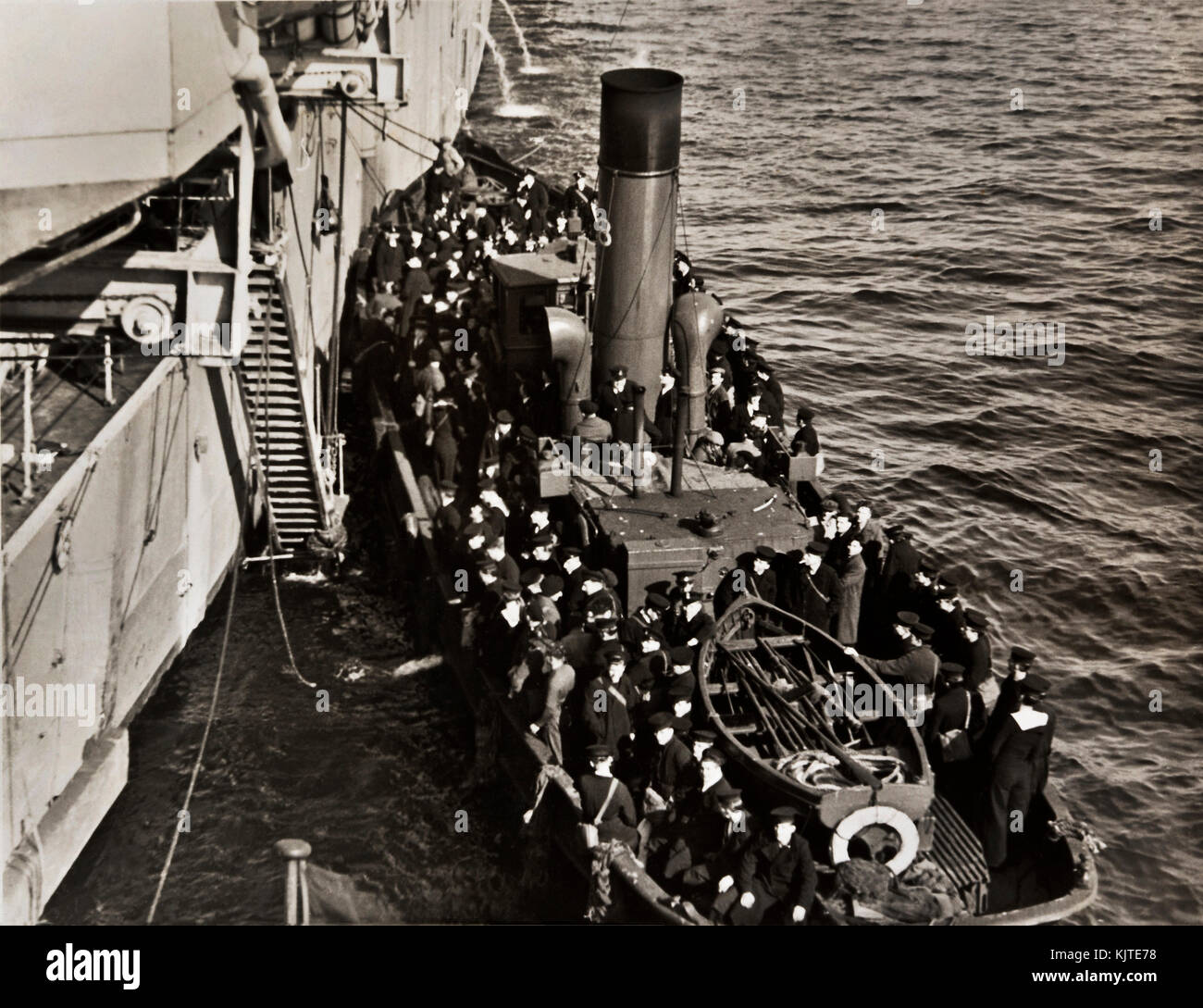 Allied ship HMS Glory and the Japanese surrender in the South Stock