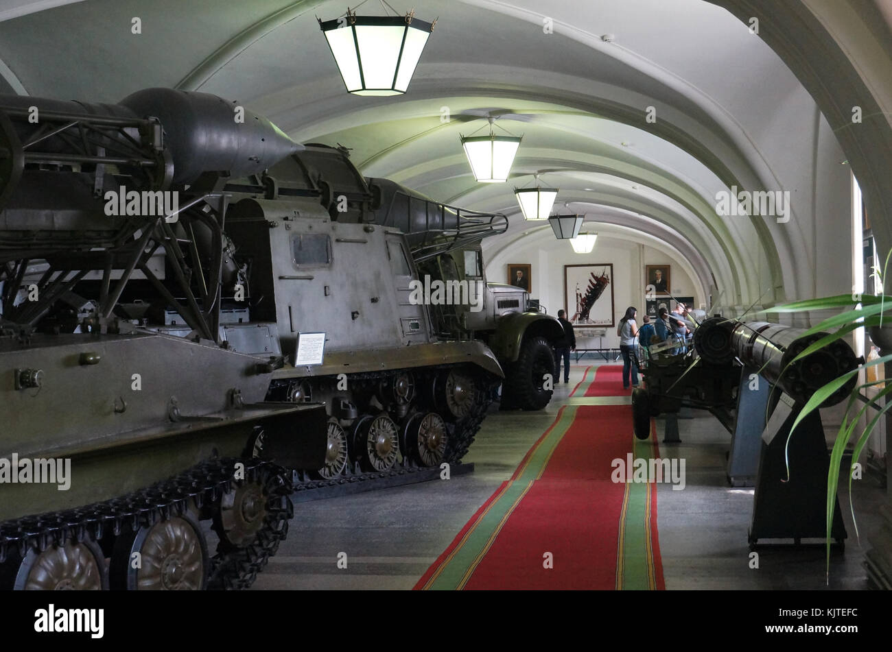 Saint Petersburg, Russia - 23.07.2015: People visiting the Artillery Museum Stock Photo