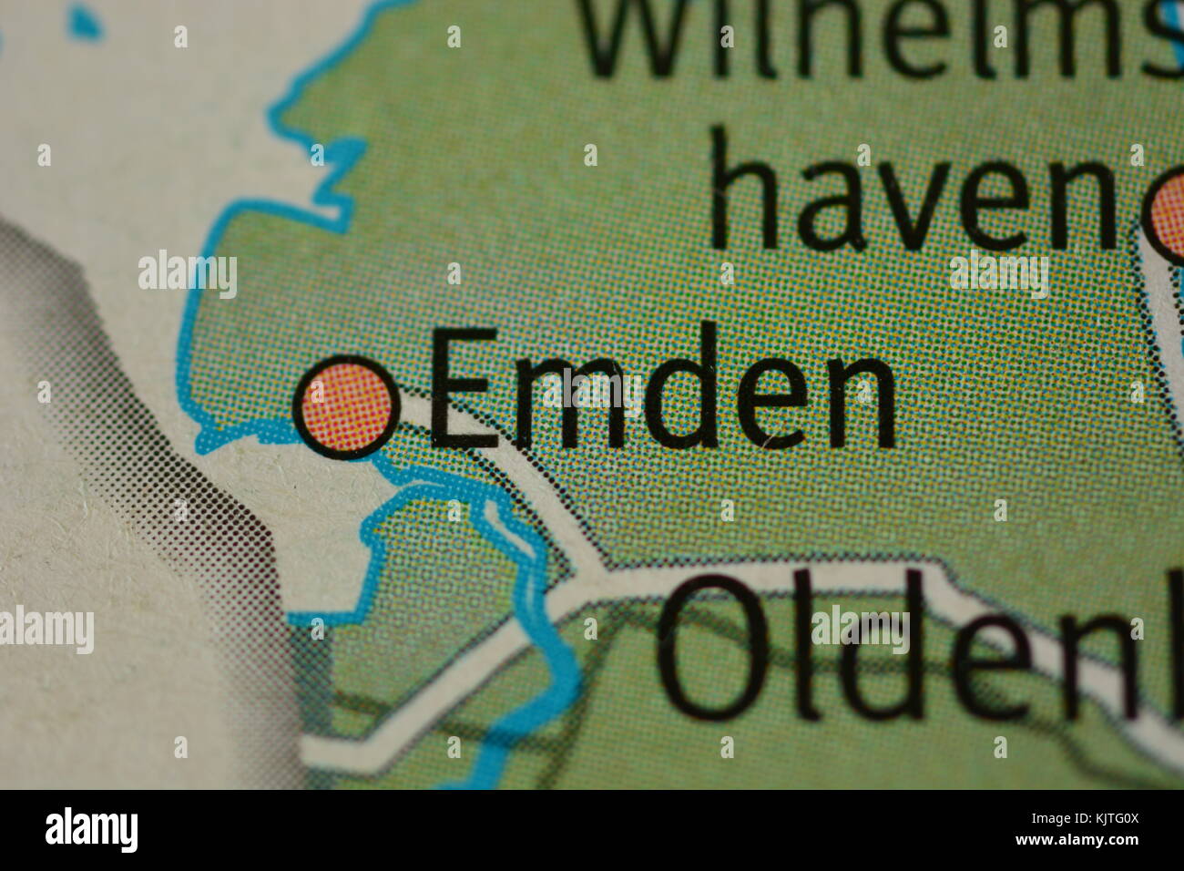 City name ... on a map Stock Photo - Alamy