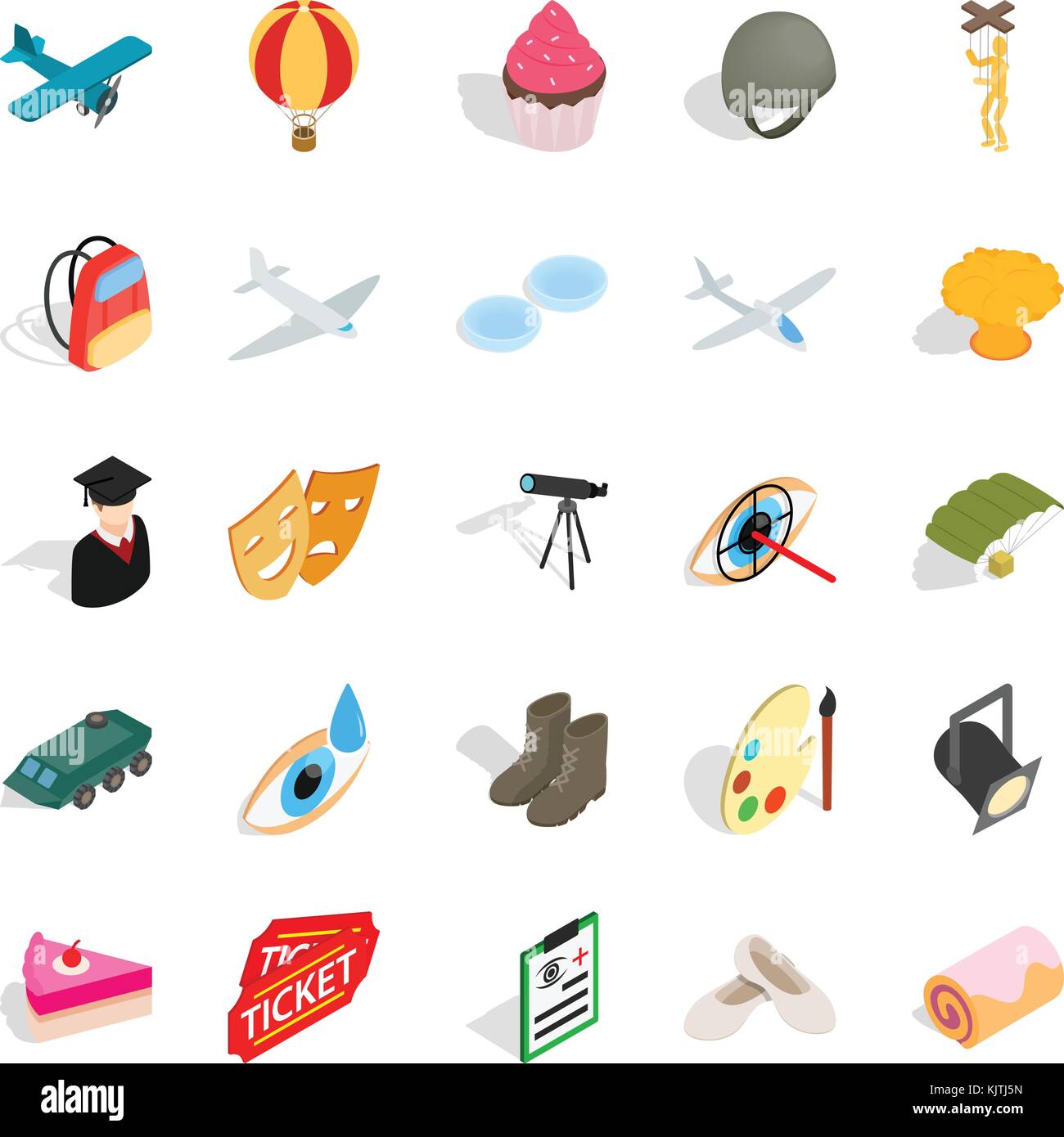 Making movie icons set, isometric style Stock Vector Image & Art - Alamy